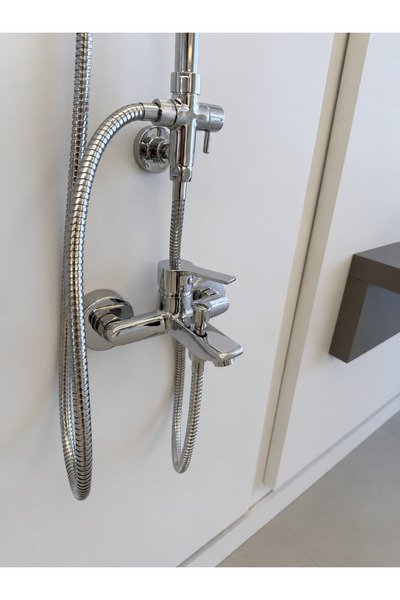 AR E.C.A Lite Banyo Bataryası + Tema 53260 Quadro Rain Pratik Duş Sistemi