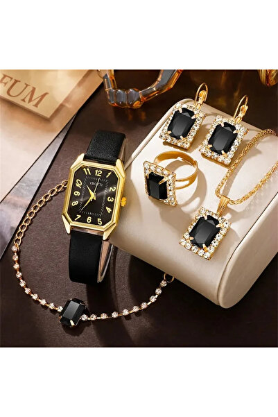 Choice1 black Luxury Fashion Square Women's Watches Brand Ladies Quartz Wrist...