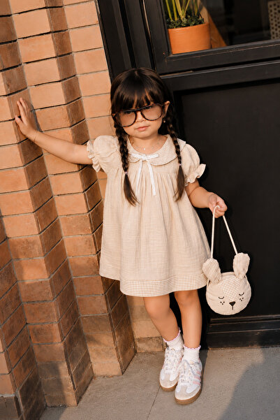 Minigimin Cicileri My Little One's Cicileri Muslin Baby Collar Rabbit Bag Gir...