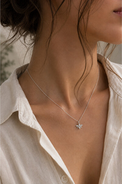 Spossy Silver Jewelry 925 Ayar Gümüş Silver Kaplamalı Arı Kolye