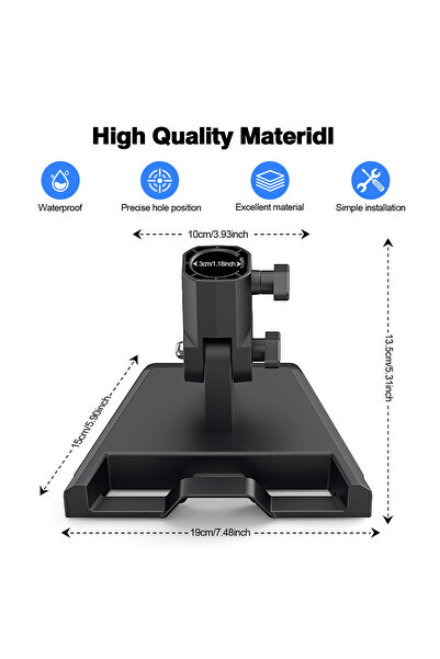 Choice black HUADAI Pipe Adapter For Starlink Gen 3 Roof Pole Mount Stand Rou...