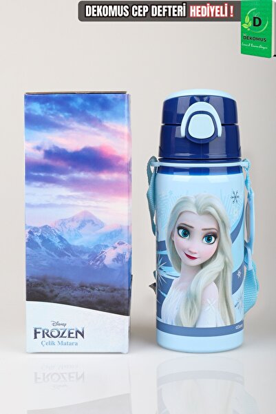 Frozen x Dekomus Lisanslı Elsa FrozenIce Princess Collection 500 Ml Çelik Matara
