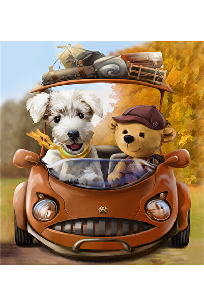 Choice 109 Journey car 100 Pieces Jigsaw Puzzle Assembling Picture Dog Animal...
