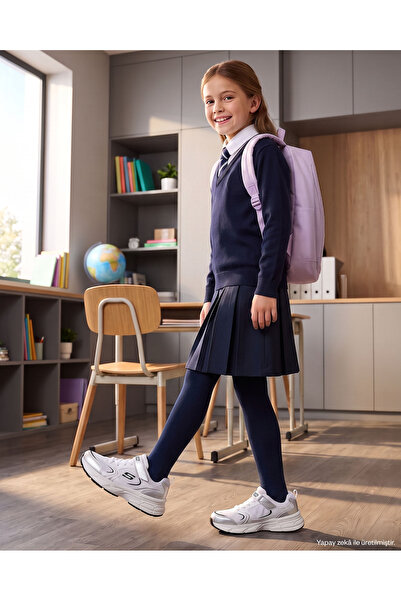 SKECHERS Retro-Graph Big Girl's White Sneaker 303692L Wsl