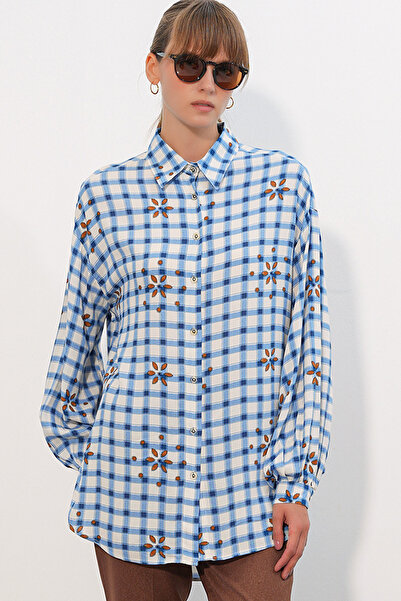 Bigdart 3900 Oversize Long Basic Shirt - B.Navy Blue