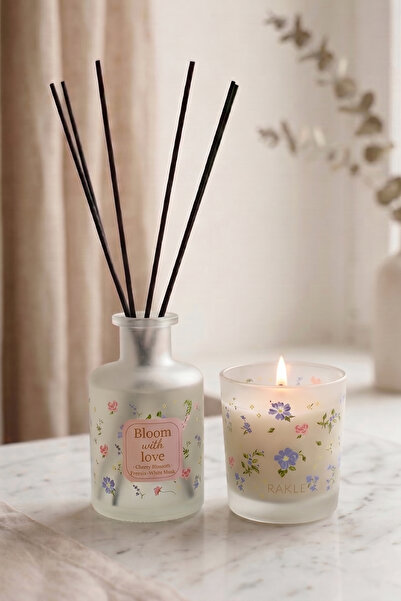 Rakle Bloom & Love Oda Kokusu ve Mum Seti 200 cc / 110 gr