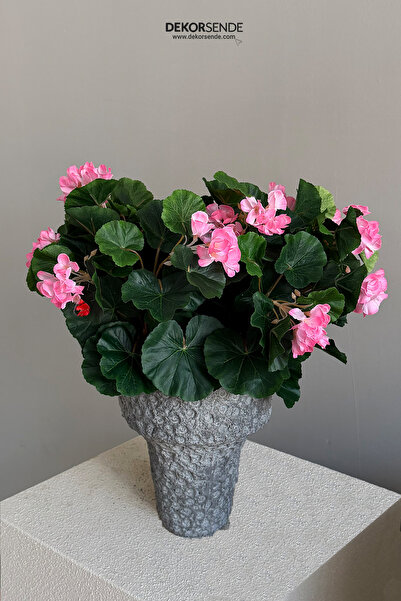 Dekorsende Artificial Geranium Bunch 7 Heads Pink 40 cm