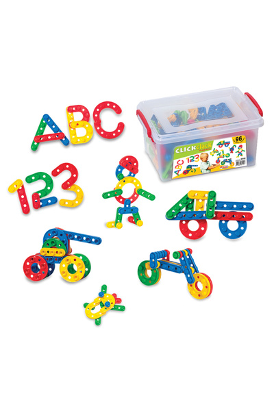 DEDE Click Clack Puzzle Küçük Box (96 Parça) / Click Clack Puzzle Small Box 9...