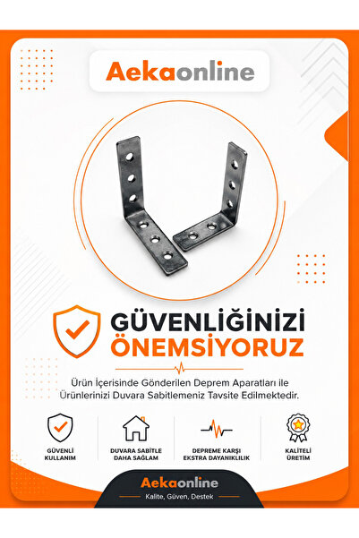 AEKA Ae-2086 Bala Beyaz Çok Amaçlı Mutfak Dolabı&banyo Dolabı, Kiler, 4 Kapaklı, Raflı, Ayaklı