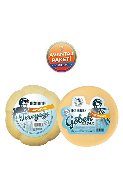 Hasmandıra Laktozsuz Set - Laktozsuz Tereyağı 400g + Laktozsuz Göbek Kaşar 40...