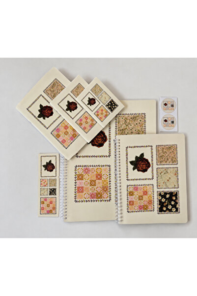 Bilgelik Mayası 5'li Defter Seti-Etnik Desen-A4-A5-A6-A7 Boy-Ayraç ve Sticker...
