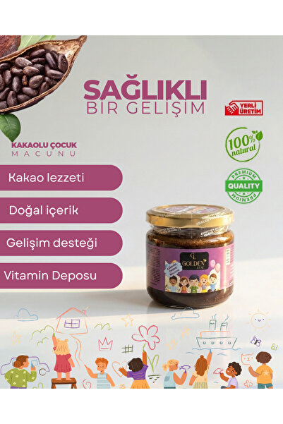 golden leaf Çocuklar İçin Özel Kakaolu,İştah Açıcı Macun - 350 gr