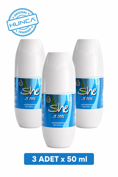 She Women Roll-on Cool 50 Ml X 3 Adet