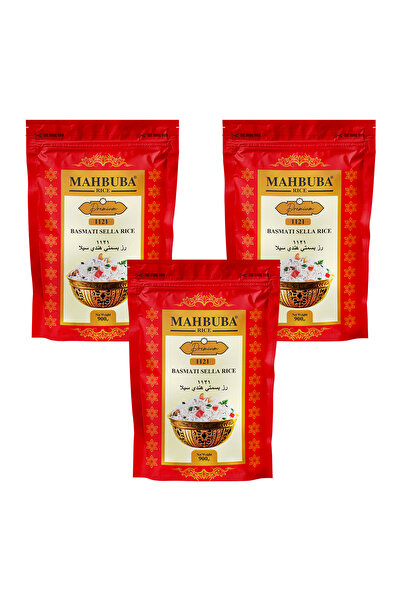 Mahbuba 1121 Premium Basmati Pirinç 3x900gr Glutensiz (PESTİSİT VE AFLATOKSİN...