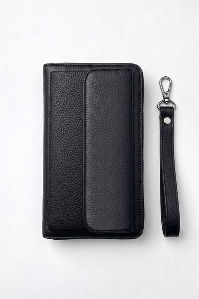 VANİLLA COLLECTİON Kişiye Özel İsim Baskılı El Portföyü Cüzdan Telefon Bölmeli Fermuarlı Unisex