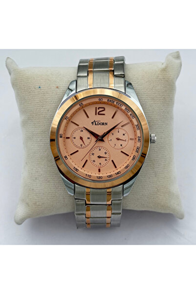 Adorn Watches Adorn Rose Chronelite Men’s Multifunction Watch – Rose Gold Dia...