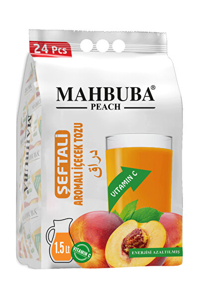 Mahbuba Şeftali Aromalı Soğuk Toz İçecek 24x11.2gr