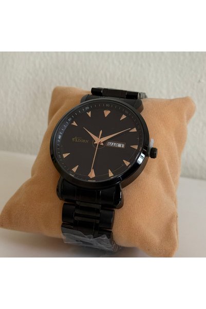 Adorn Watches Adorn Black Apex Men’s Watch – Day & Date Calendar | All-Black ...