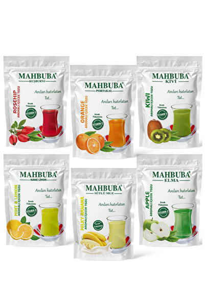 Mahbuba Oralet Çayı Içecek Tozu Tanışma Paketi 6x250gr Hot Drink Sıcak Tüketiniz