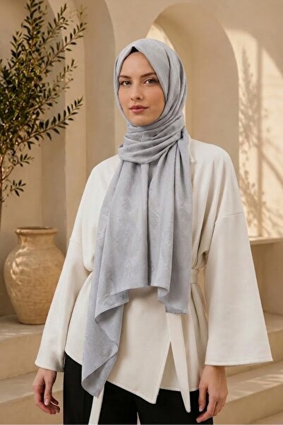 MİRSOY SCARF Zerafet Desen Kaymaz jakarlı Şal