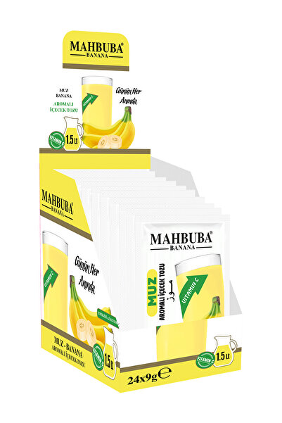 Mahbuba Muz Aromalı Soğuk Toz İçecek 24x9gr