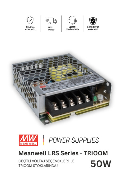 Meanwell LRS-50-12 (50w 4,5 Amper) SMPS Güç Kaynağı