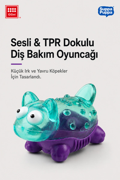 Gigwi Suppa Puppa Serisi Sesli Kedi - TPR Dokulu Köpek Oyuncağı - Mini Irk & ...