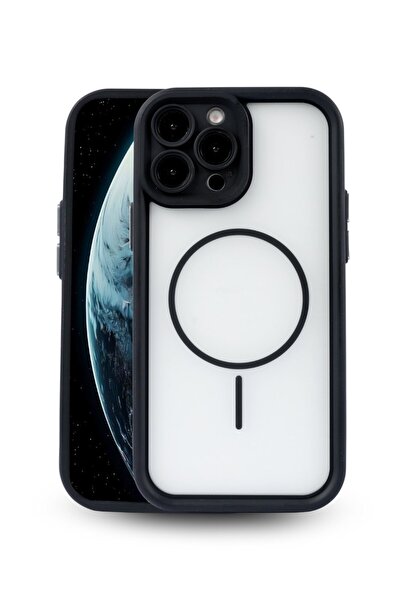 Vissona iPhone 15 Pro Max Kılıf – Kamera Korumalı – MagSafe Uyumlu – Siyah Re...