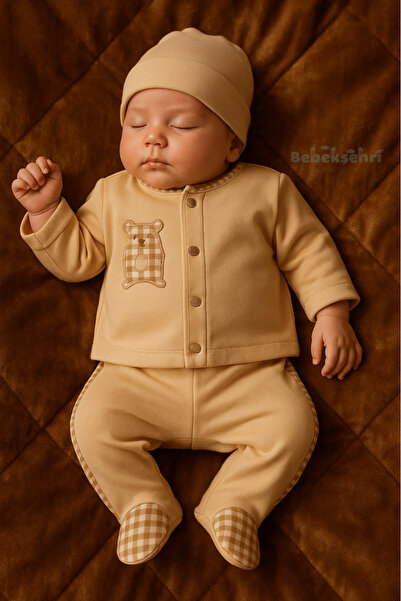 Evokids Gingham Cute Animal 5-Piece Men's Newborn Set
