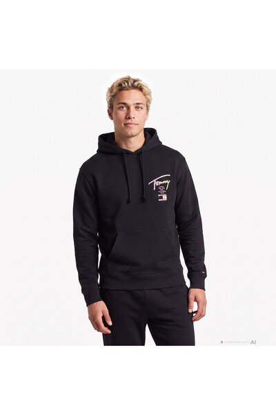 Tommy Hilfiger Rlx Signature Men's Black Sweatshirt