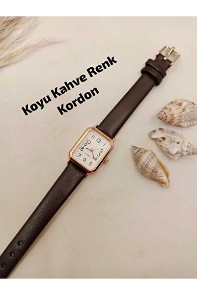 Brality (KİŞİYE ÖZEL YAZI YAZILIR) , Retro Oval Kare Model... Koyu Kahve Kord...