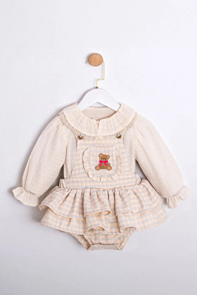 HAUSEkids 6-18 Months Happy Bear Baby Girl Set-Blue