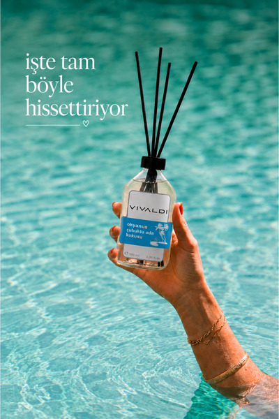Vivaldi Home Okyanus Çubuklu Oda Kokusu 100 ml, Ferah ve Serin Deniz Esintisi...
