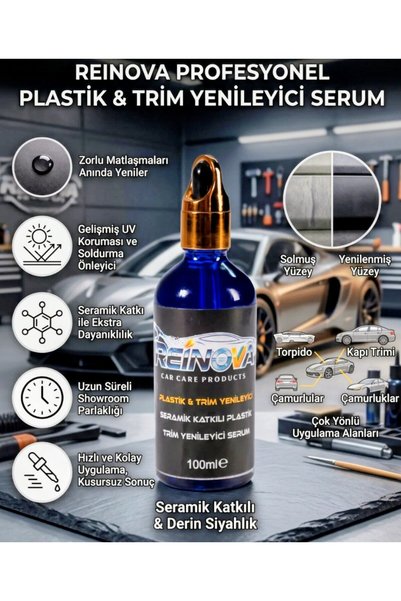 Reinova SERAMİK KATKILI PLASTİK VE TİRİM YENİLEYİCİ SERUM
