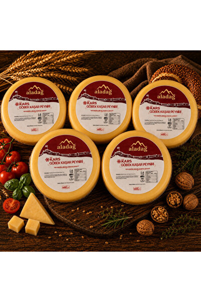 ALADAĞ Kars Göbek Kaşar Peyniri 5 Adet (Adet 1 KG)