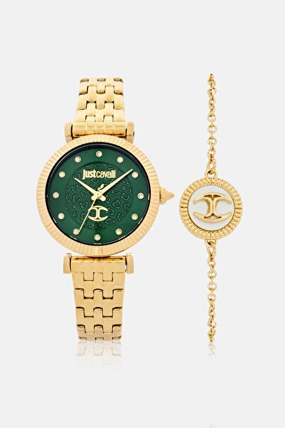 Just Cavalli Women JC1L266M0035 Stainless Steel Analog Watch 32mm With Bracel...