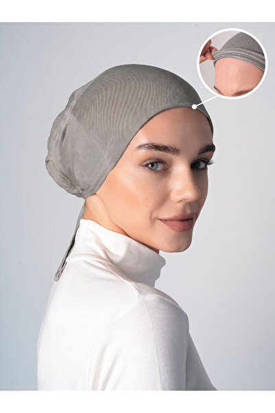 Ecardin Non-Slip Hijab Bonnet Silicone Non-Slip Bonnet - St260 Dark Gray