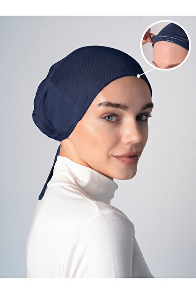 Ecardin Non-Slip Hijab Bonnet Silicone Non-Slip Bonnet - St260 Navy Blue