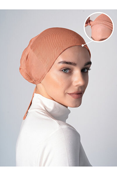 Ecardin Non-Slip Hijab Bonnet Silicone Non-Slip Bonnet - St260 Salmon