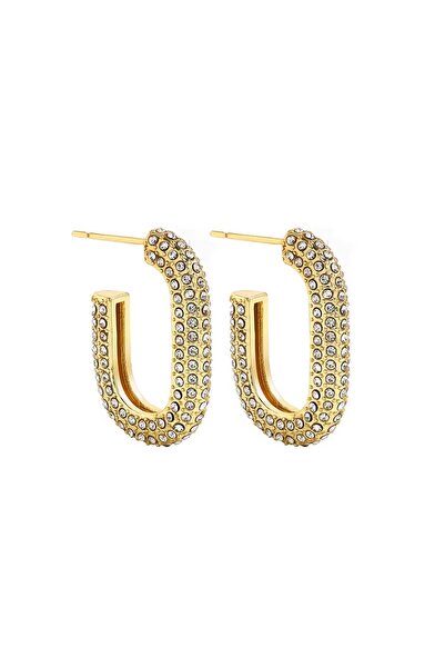 Choice 21866 Fashion Zircon Circle Huggie Hoop Earrings for Women Geometric U...