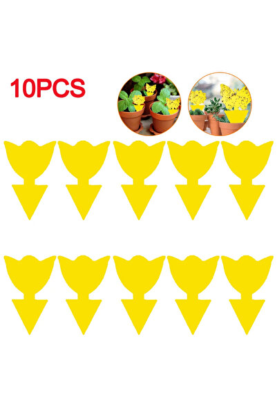Choice3 tulips 10PCS Double Sided Butterfly Sunflower Shaped Sticky Insect Bo...