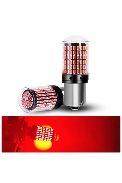 Choice4 1156 شريحة ذكية حمراء (قطعتان) 1156 BA15S 1157 Bay15d مصابيح LED للسي...