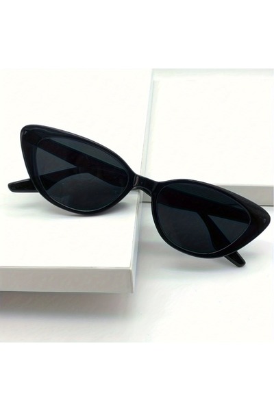 Choice Black Gray Women's Retro Cat Eye Sunglasses UV Protection Sunscreen Fa...