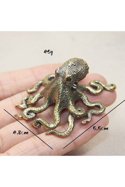 Choice A Brass Retro Octopus Cuttlefish Creative Marine Organism Office Deskt...