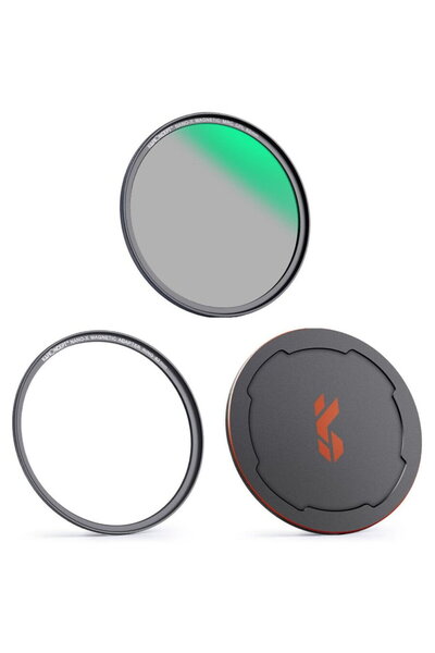 K&F CONCEPT Filtru magnetic Nano-X CPL HD Impermeabil cu adaptor de 55mm și c...