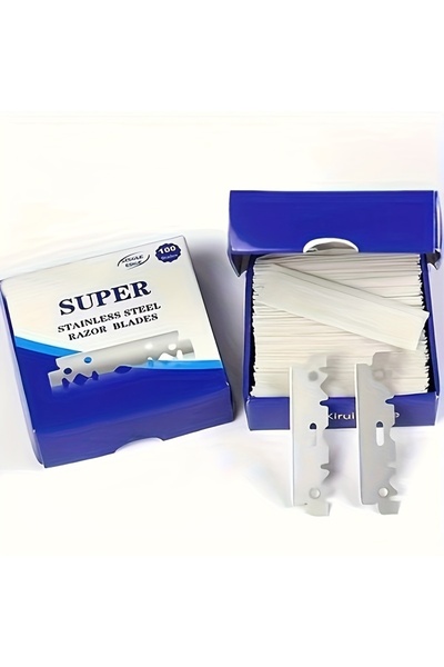 Choice A0566-100PCS 100PCS Single-Sided Razor Blades - Stainless Steel Safety...