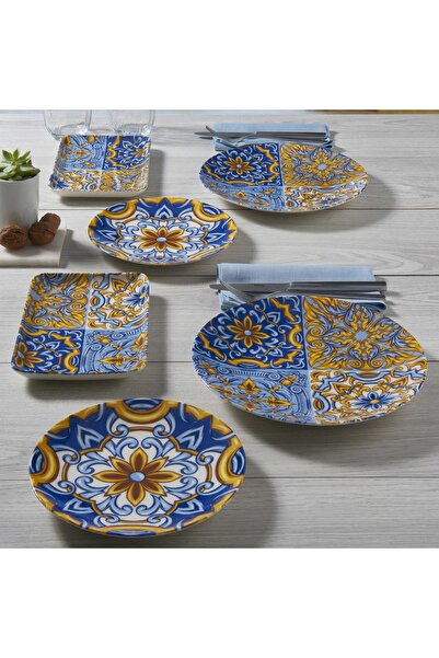 Güral Porselen Camelia 18 Parça 6 Kişilik Bone Kahvaltı Takımı - 2188