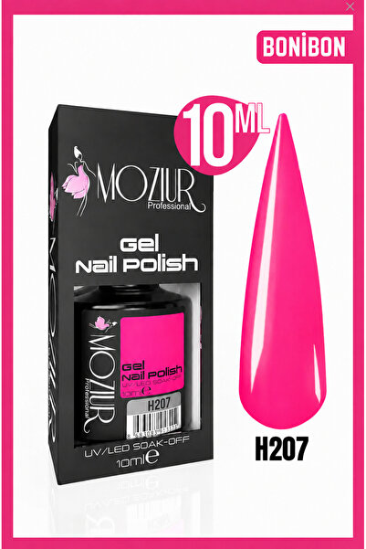 MOZIUR Kalıcı Oje Uv Led H207 (PEMBE SERİSİ) 10ml
