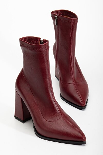 MaskButik Lenora Heeled Pointed Toe Boots