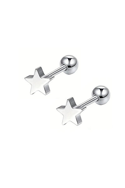 Choice S1-2pcs-silvery EVISPOL Hypoallergenic Stainless Steel Star Stud Earri...